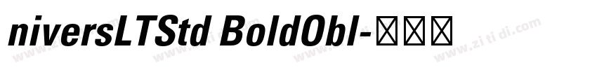 niversLTStd BoldObl字体转换 niversLTStd BoldObl字体转换